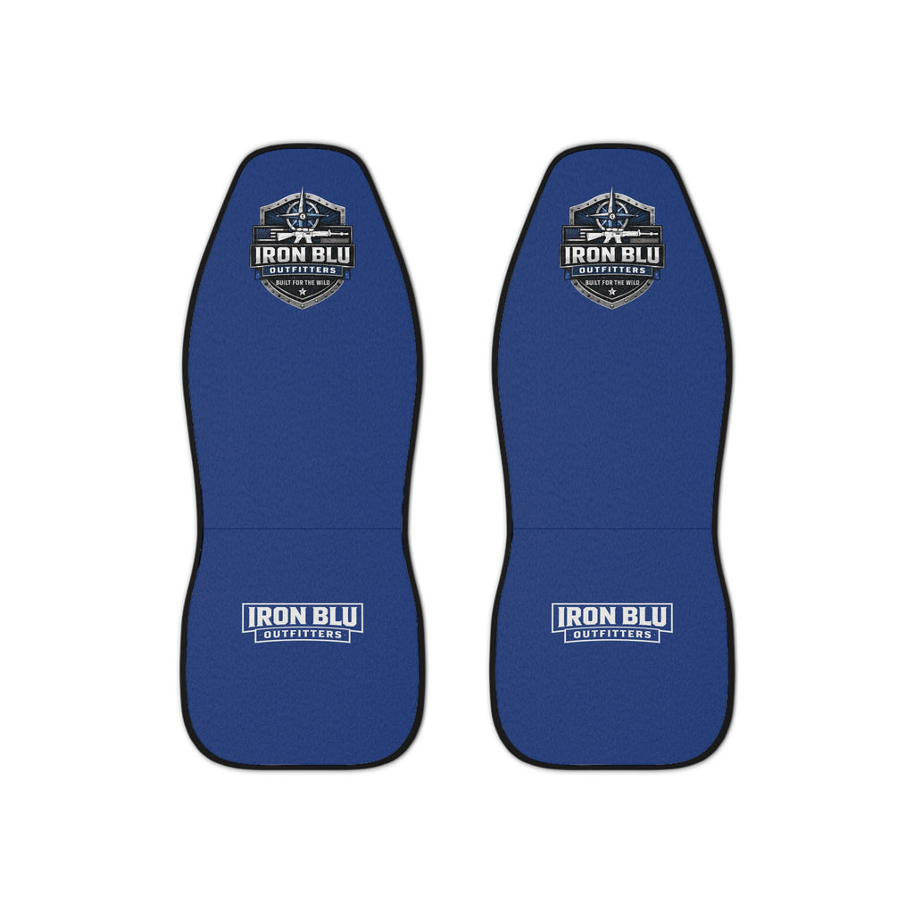 Iron Blu Logo Car Seat Covers — Durable Blue Automotive Seat Protector