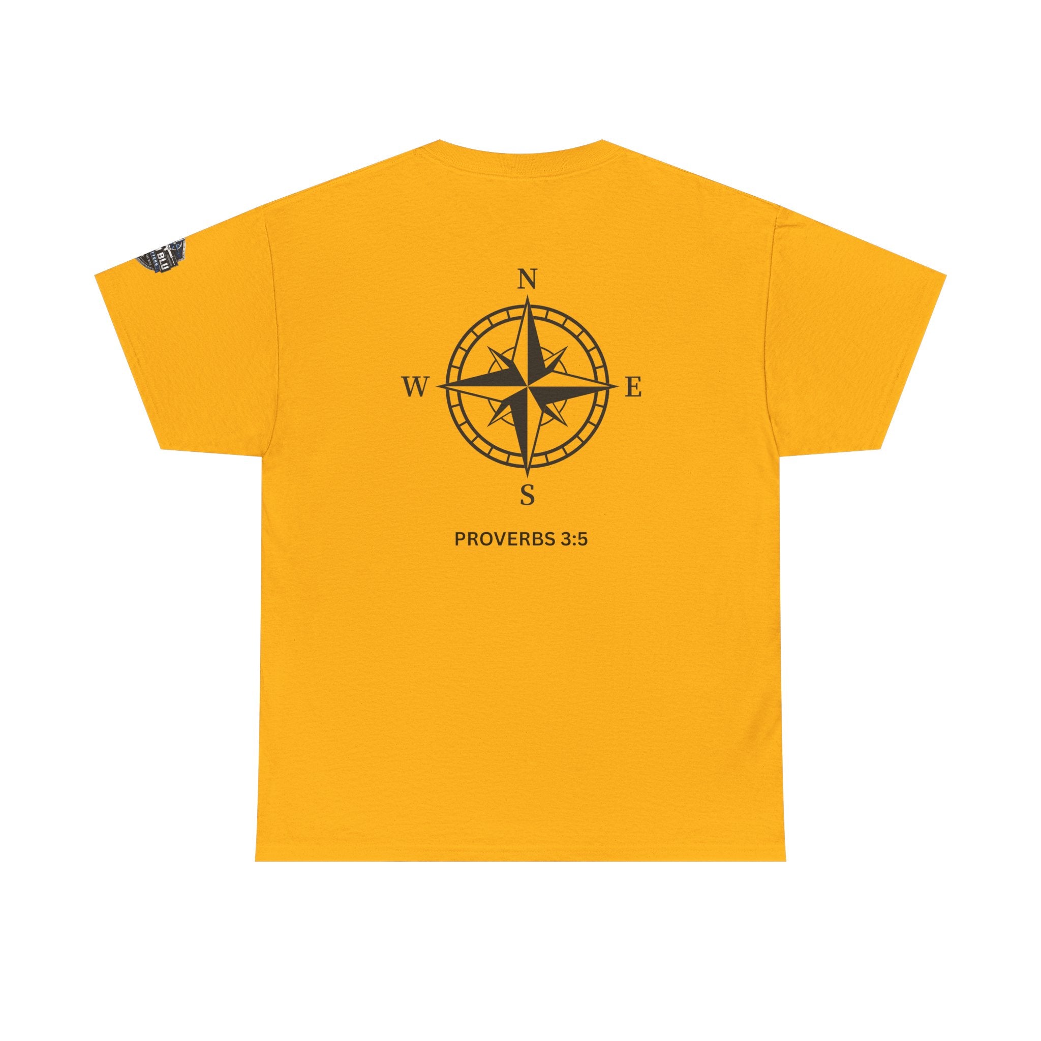 Compass Graphic T-Shirt — 'Proverbs 3:5' Faith-Inspired Casual Tee