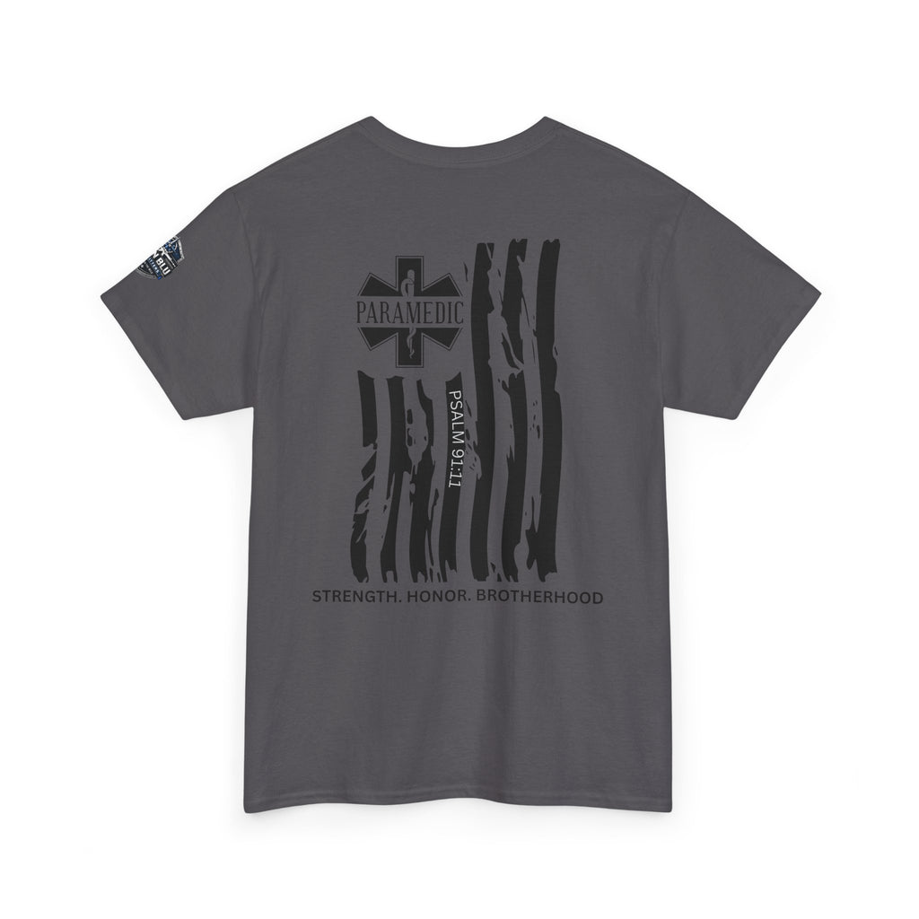 Paramedic Flag T-Shirt — Strength Honor Brotherhood Tee