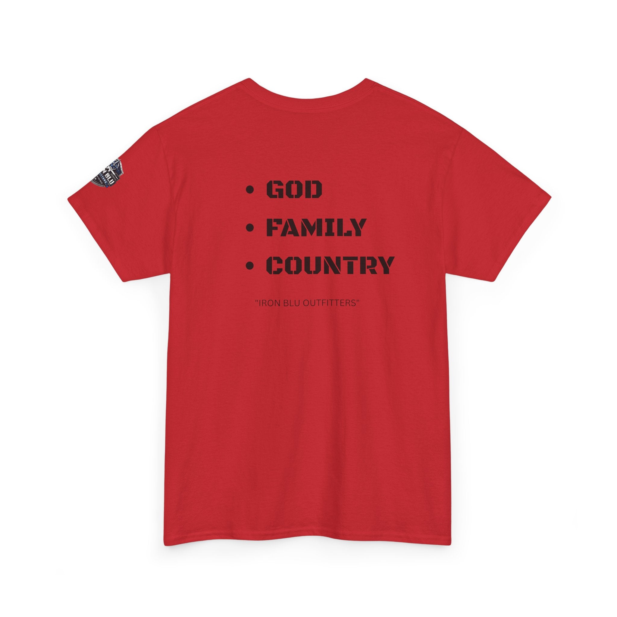God Family Country Tee — Patriotic Faith-Based Cotton T-Shirt