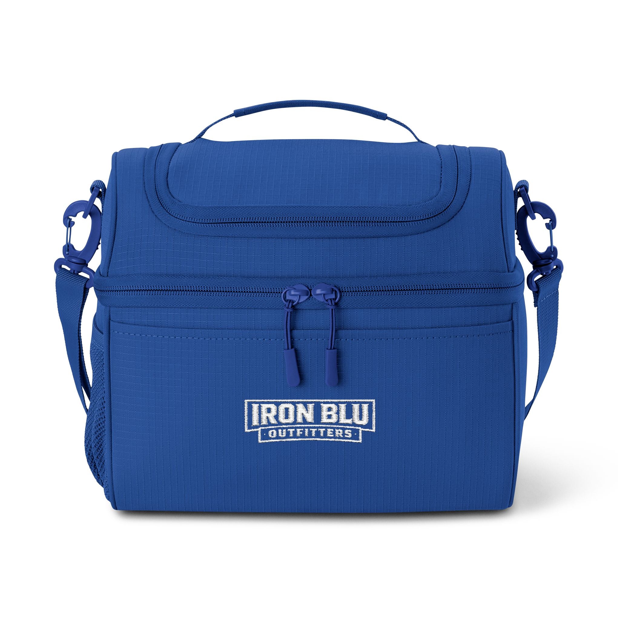 Lunch Cooler Bag with 'Iron Blu Outfitters' Logo — Insulated Portable Cooler for Work, Travel & Outdoor Adventures