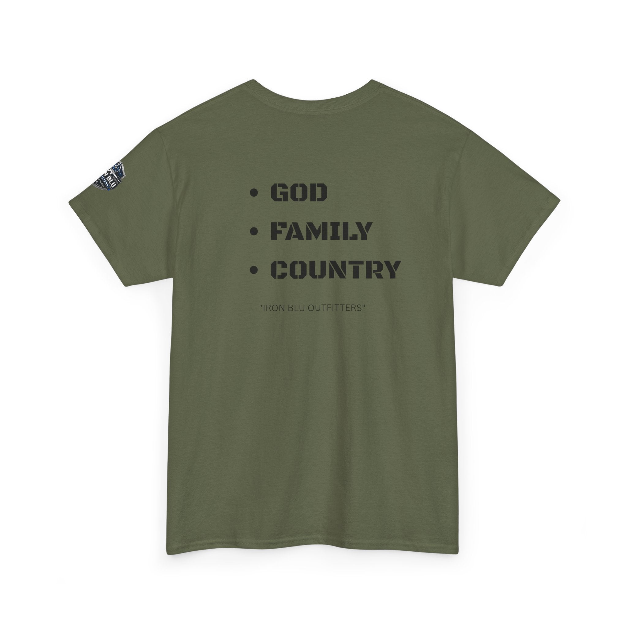 God Family Country Tee — Patriotic Faith-Based Cotton T-Shirt