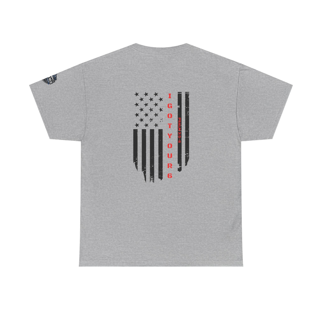 American Flag Tee — "I Got Your 6" Military Support T-Shirt