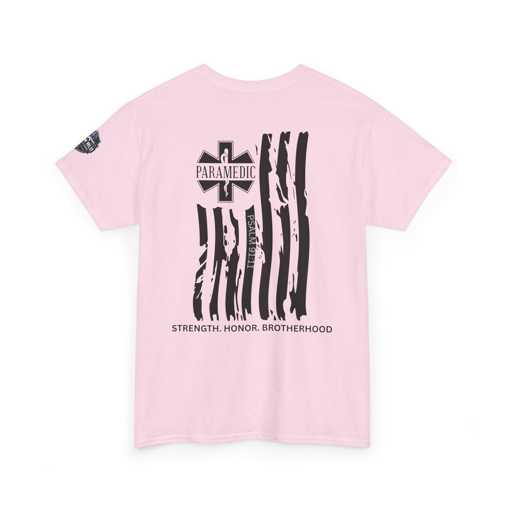 Paramedic Flag T-Shirt — Strength Honor Brotherhood Tee