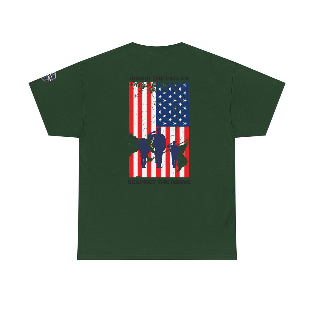 Honor The Fallen Tee — American Flag Memorial Tribute T-Shirt