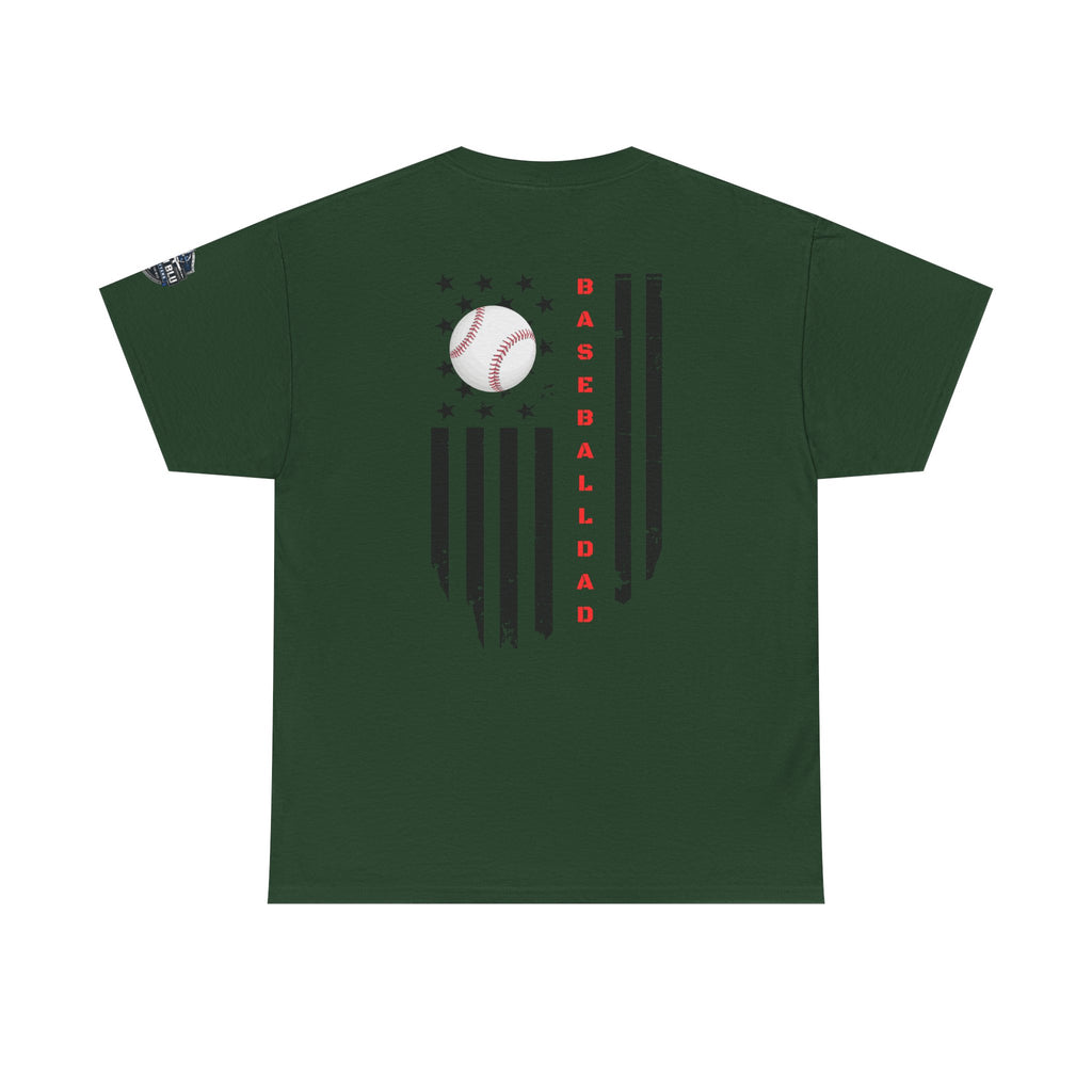 Baseball Dad T-Shirt — Vintage Flag Baseball Tee