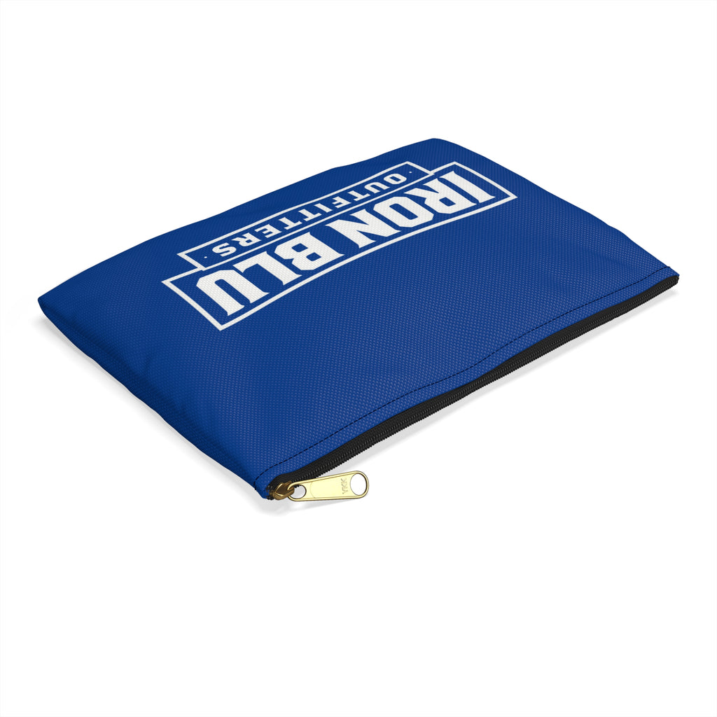 Iron Blu Outfitters Blue Accessory Pouch — Logo Travel & Gear Organizer