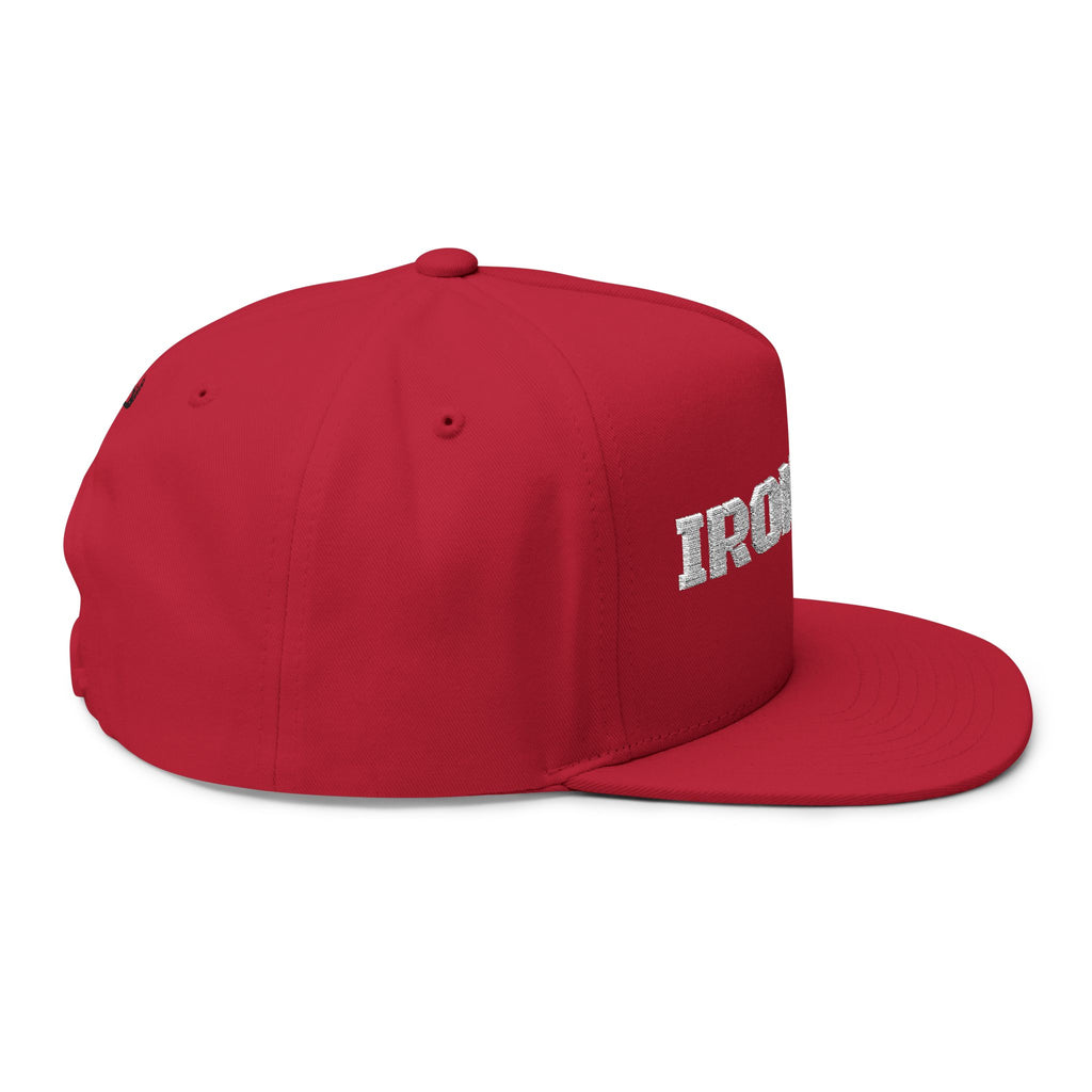 Iron Blu Embroidered Flat Bill Cap — Classic Streetwear Snapback