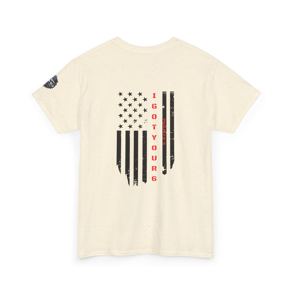 American Flag Tee — "I Got Your 6" Military Support T-Shirt