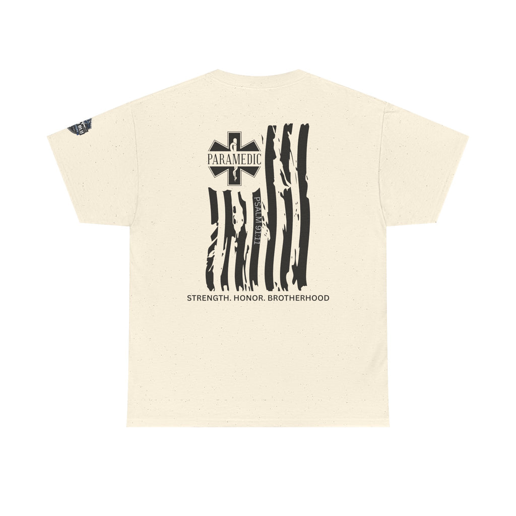 Paramedic Flag T-Shirt — Strength Honor Brotherhood Tee