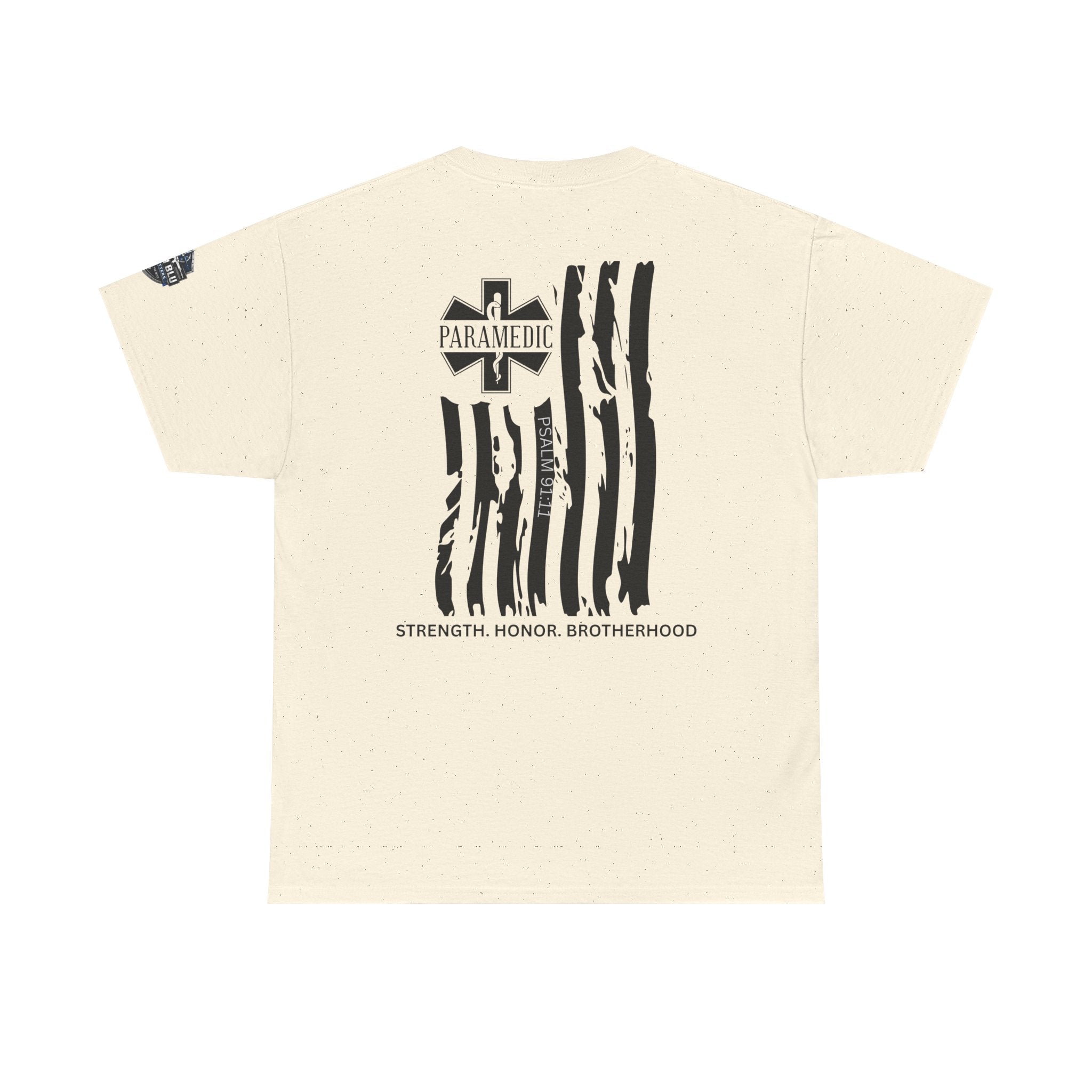Paramedic Flag T-Shirt — Strength Honor Brotherhood Tee
