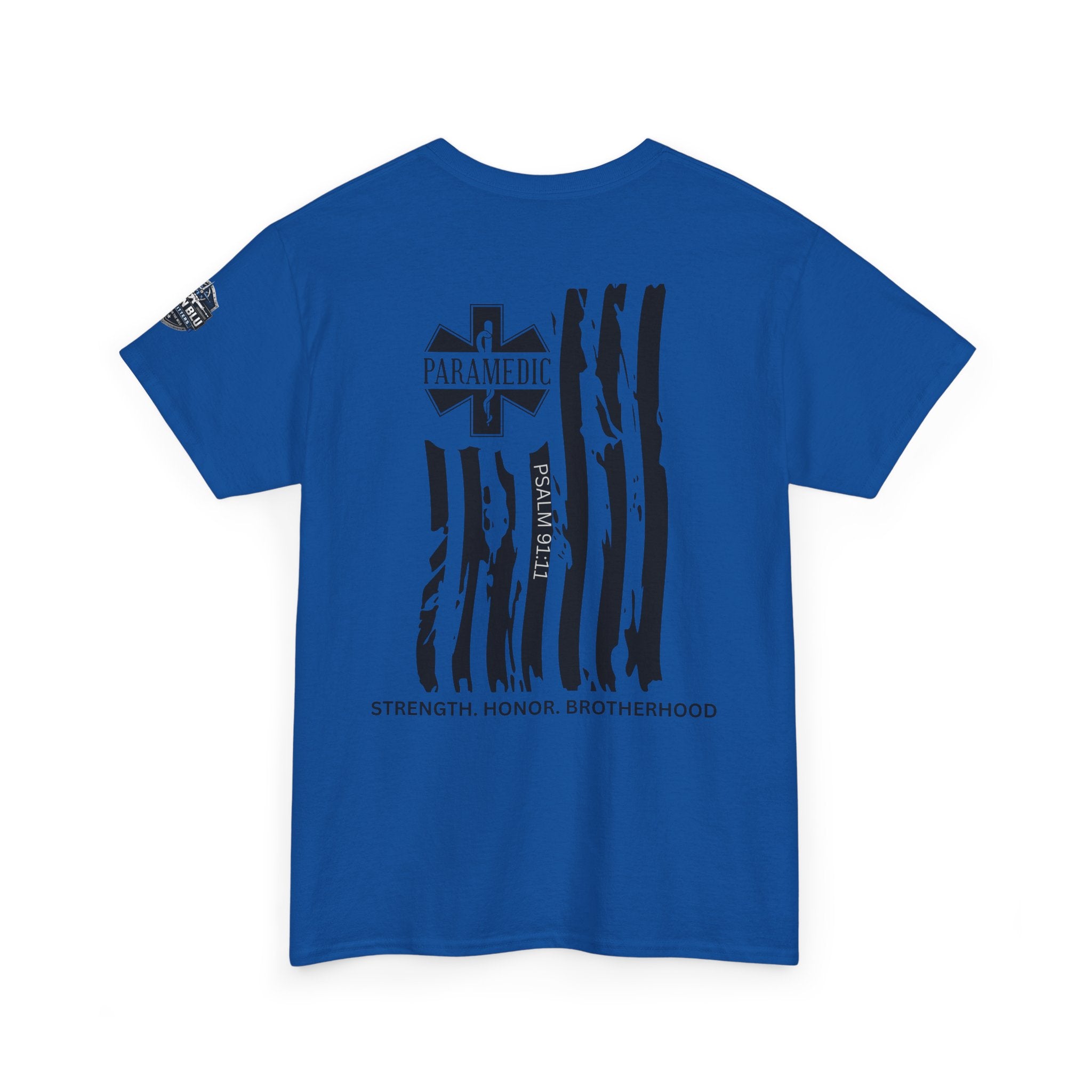 Paramedic Flag T-Shirt — Strength Honor Brotherhood Tee