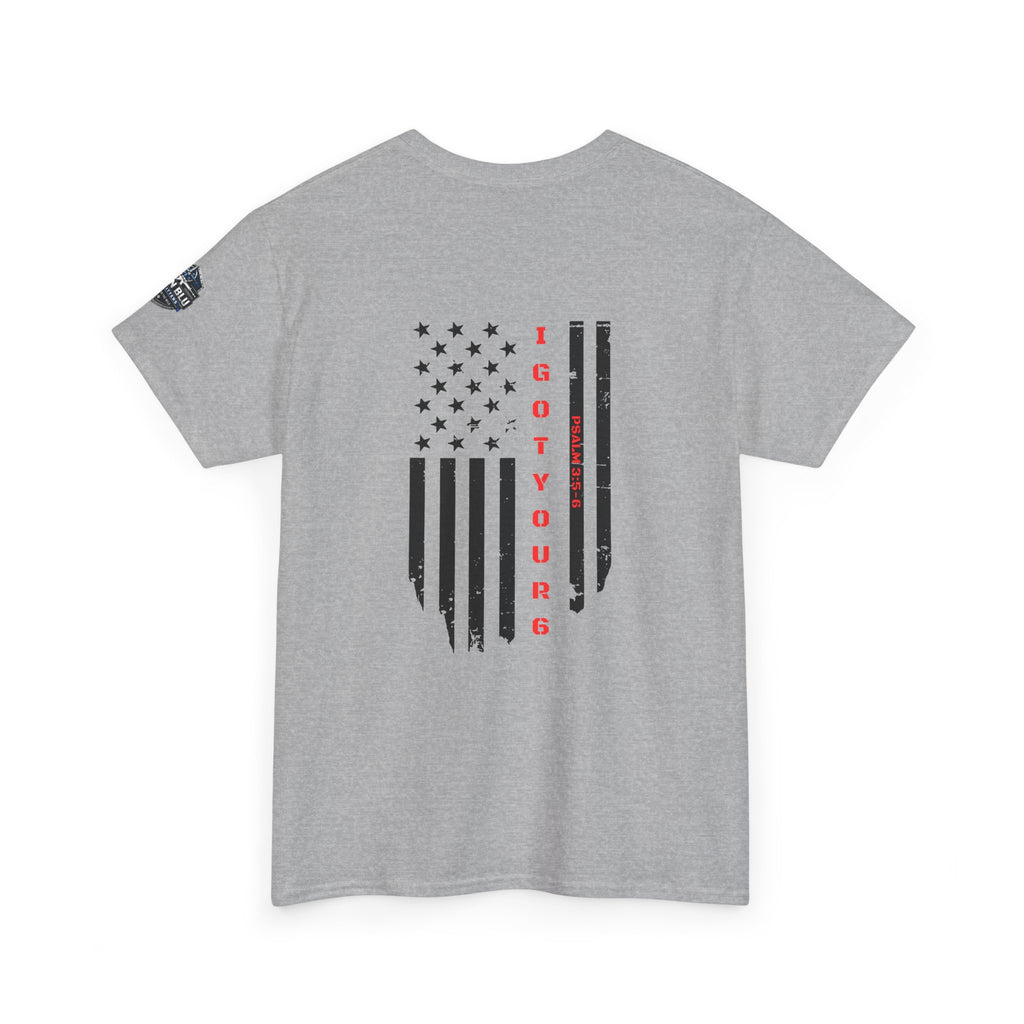 American Flag Tee — "I Got Your 6" Military Support T-Shirt