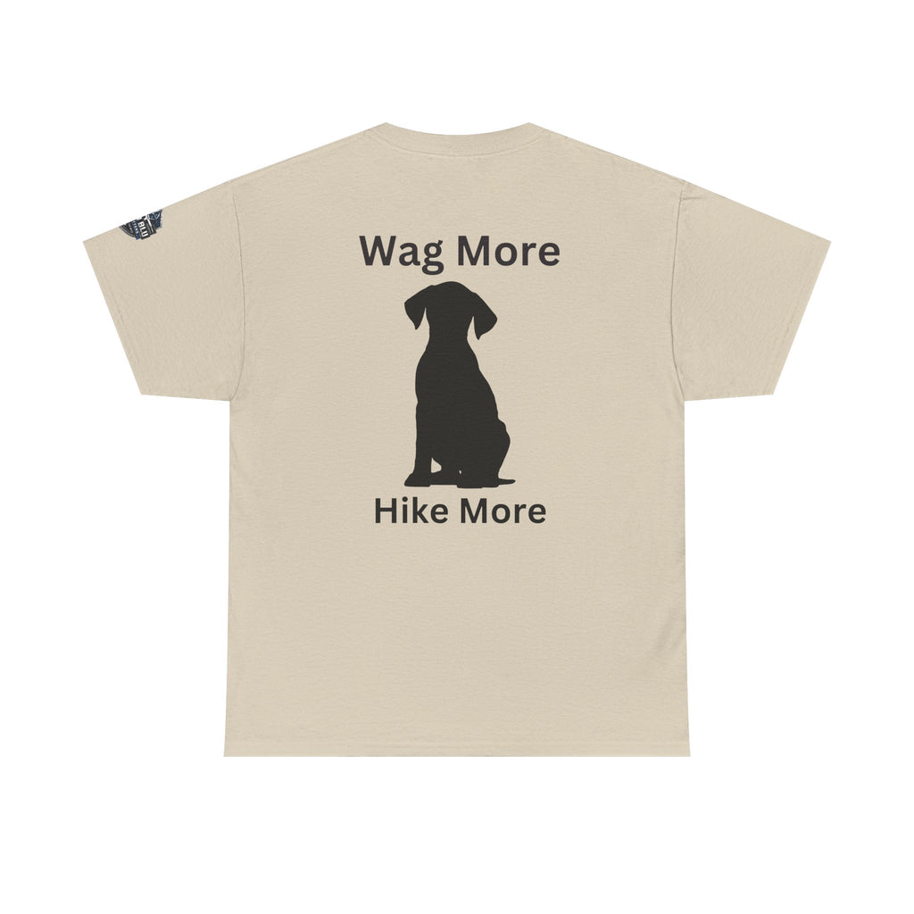Dog Lover Tee — "Wag More" Black Cotton T‑Shirt