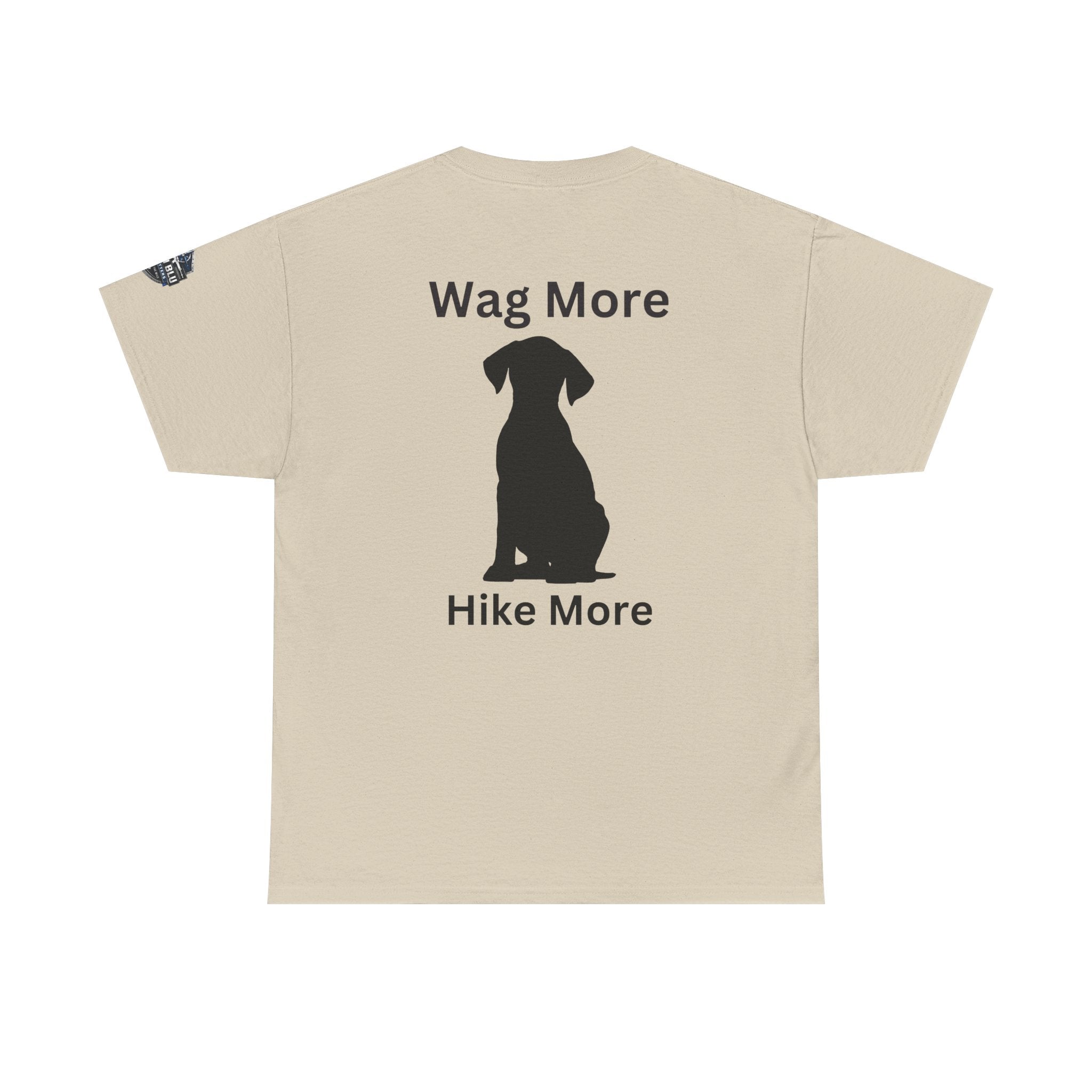 Dog Lover Tee — "Wag More" Black Cotton T‑Shirt
