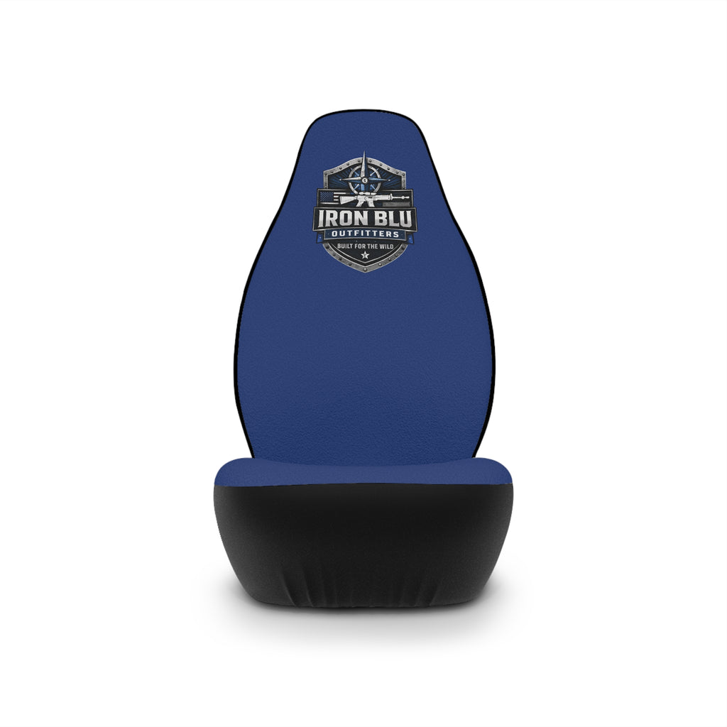 Iron Blu Logo Car Seat Covers — Durable Blue Automotive Seat Protector
