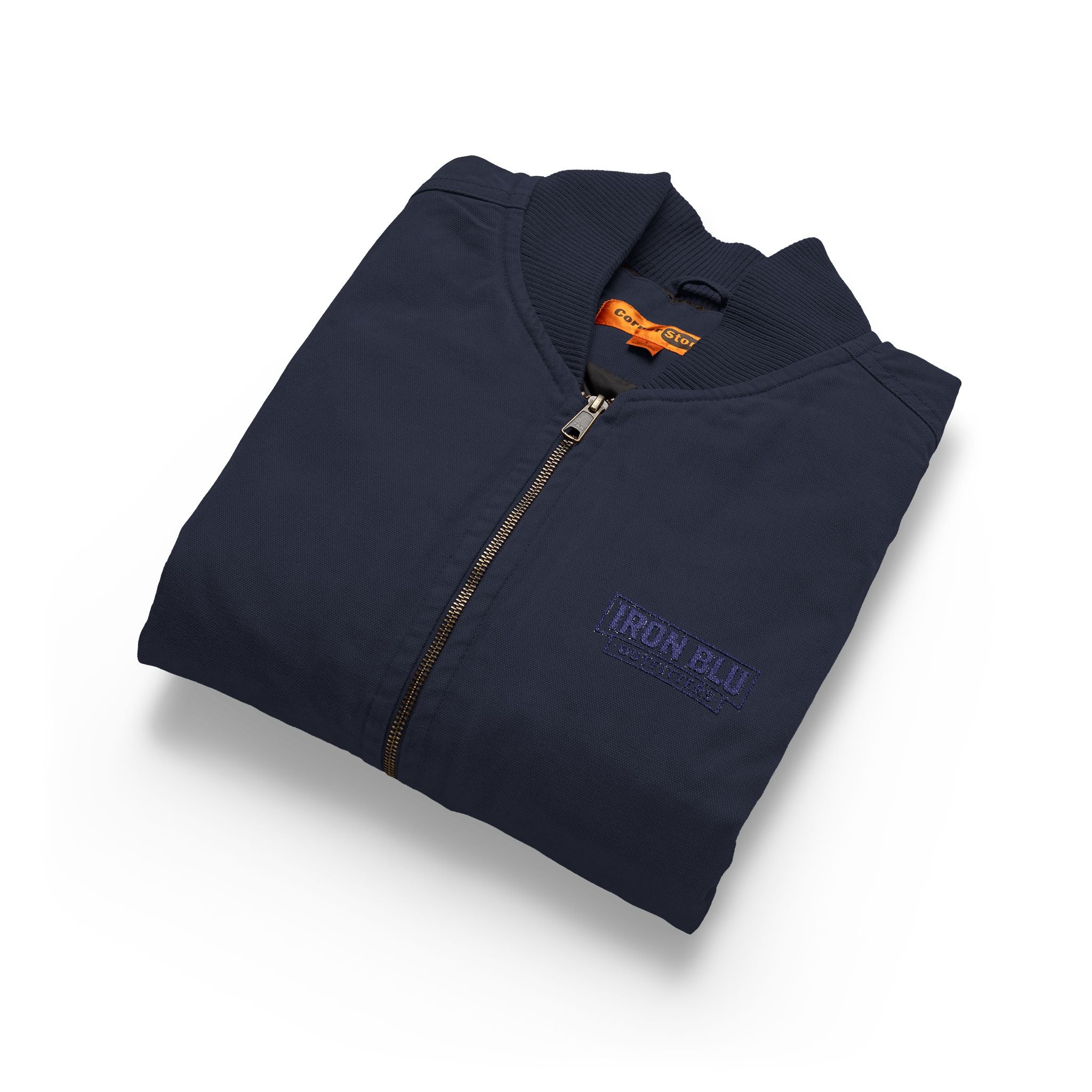 Washed Duck Cloth Work Vest — Embroidered Rugged Utility Vest
