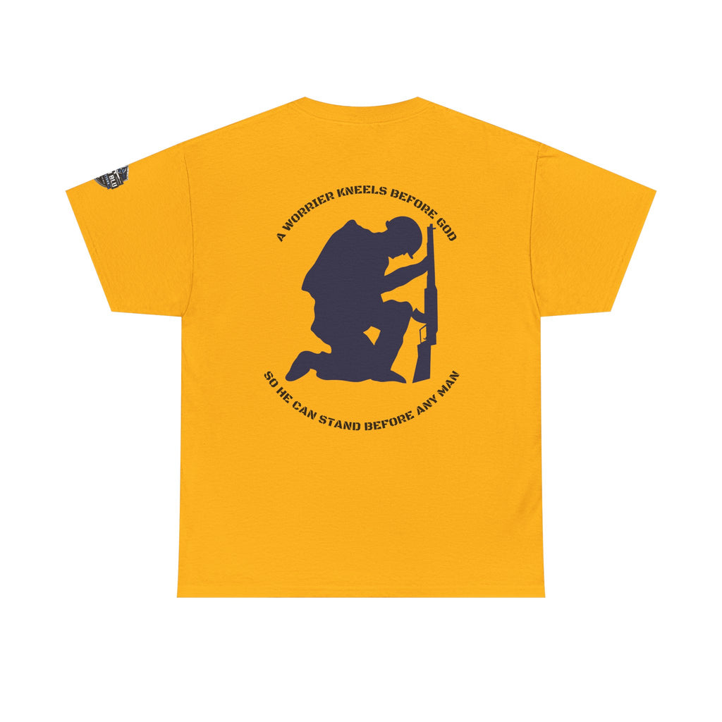 Kneel Before God T-Shirt — Faith-Based Military Tribute Tee