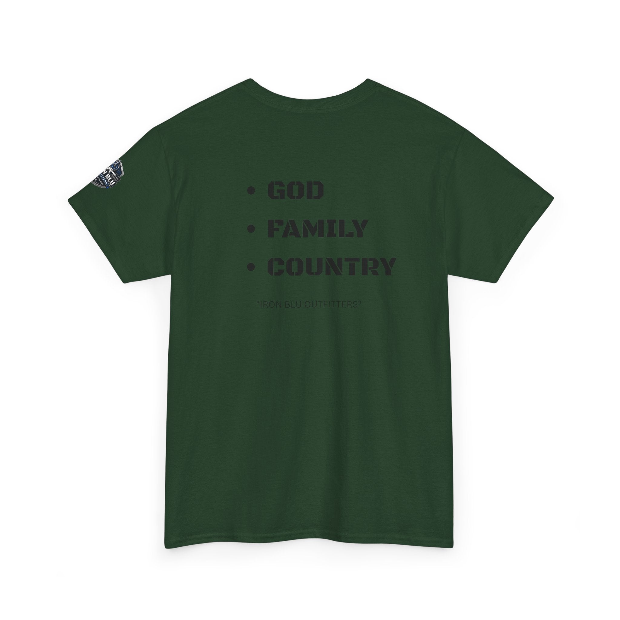 God Family Country Tee — Patriotic Faith-Based Cotton T-Shirt