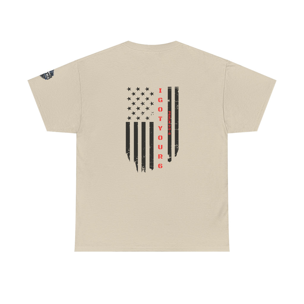 American Flag Tee — "I Got Your 6" Military Support T-Shirt