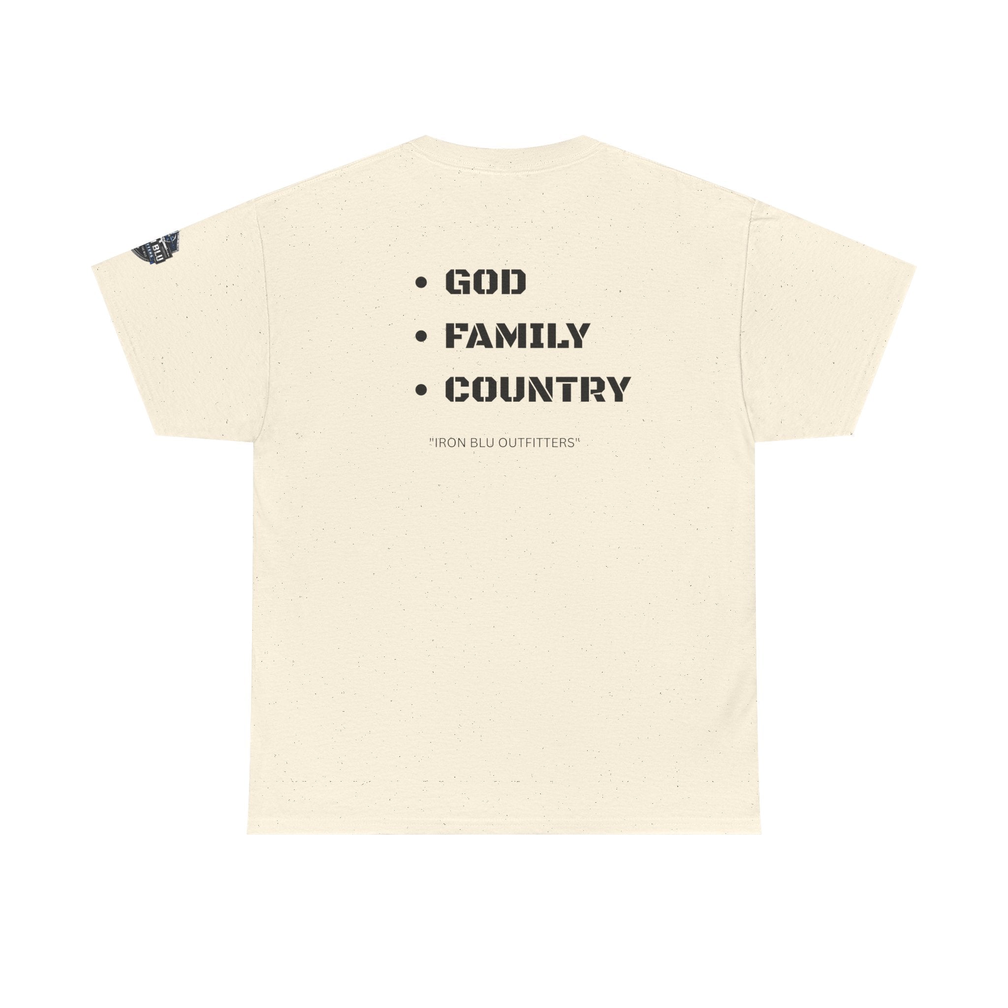 God Family Country Tee — Patriotic Faith-Based Cotton T-Shirt