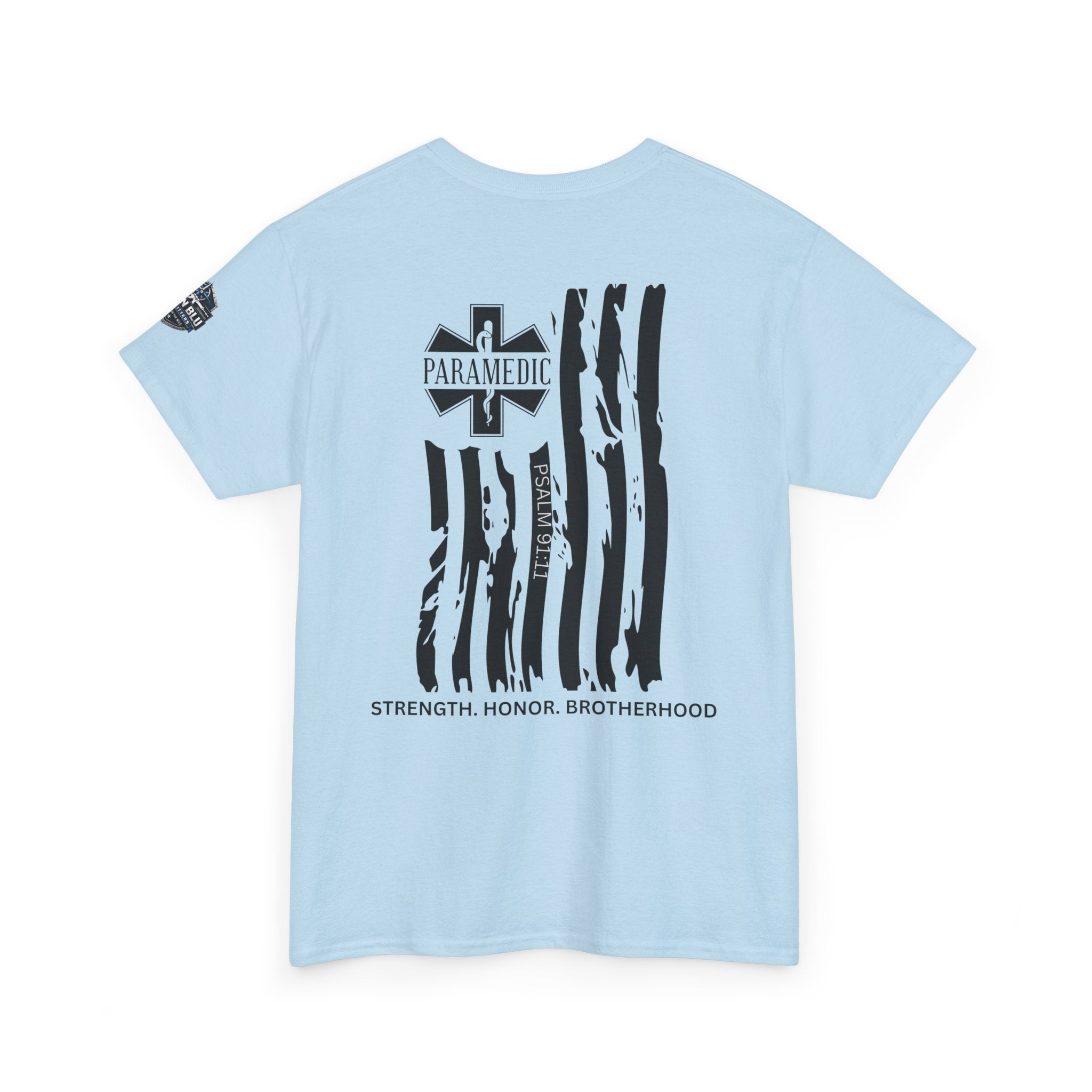 Paramedic Flag T-Shirt — Strength Honor Brotherhood Tee