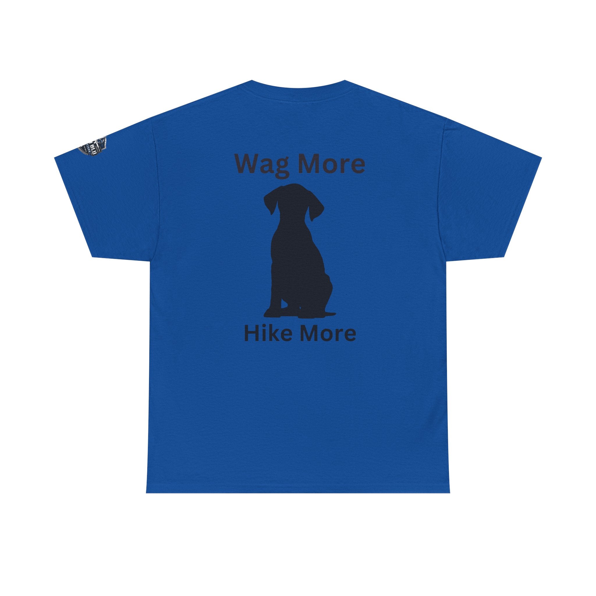 Dog Lover Tee — "Wag More" Black Cotton T‑Shirt