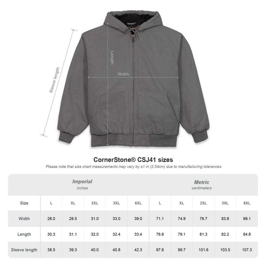 Embroidered Work Hooded Jacket - CornerStone Duck Cloth