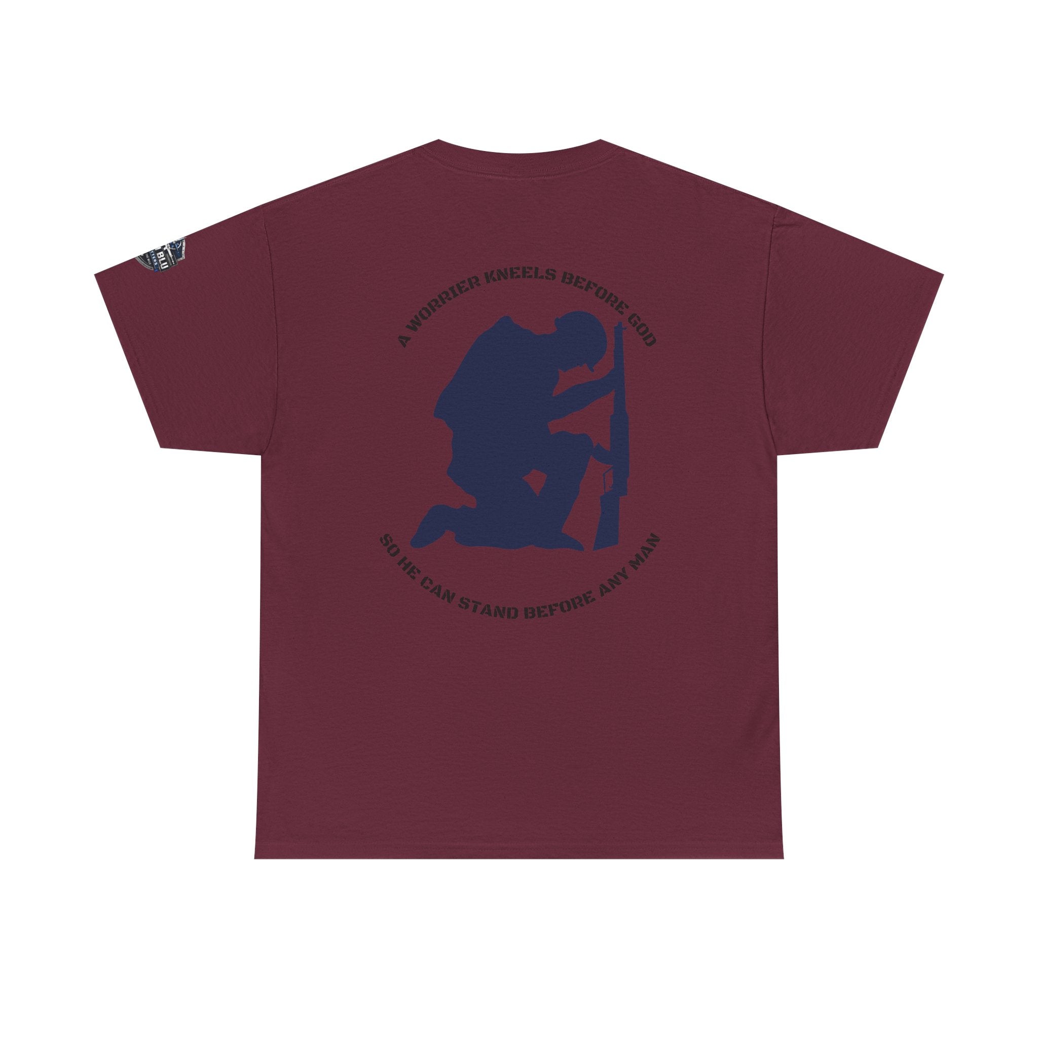 Kneel Before God T-Shirt — Faith-Based Military Tribute Tee