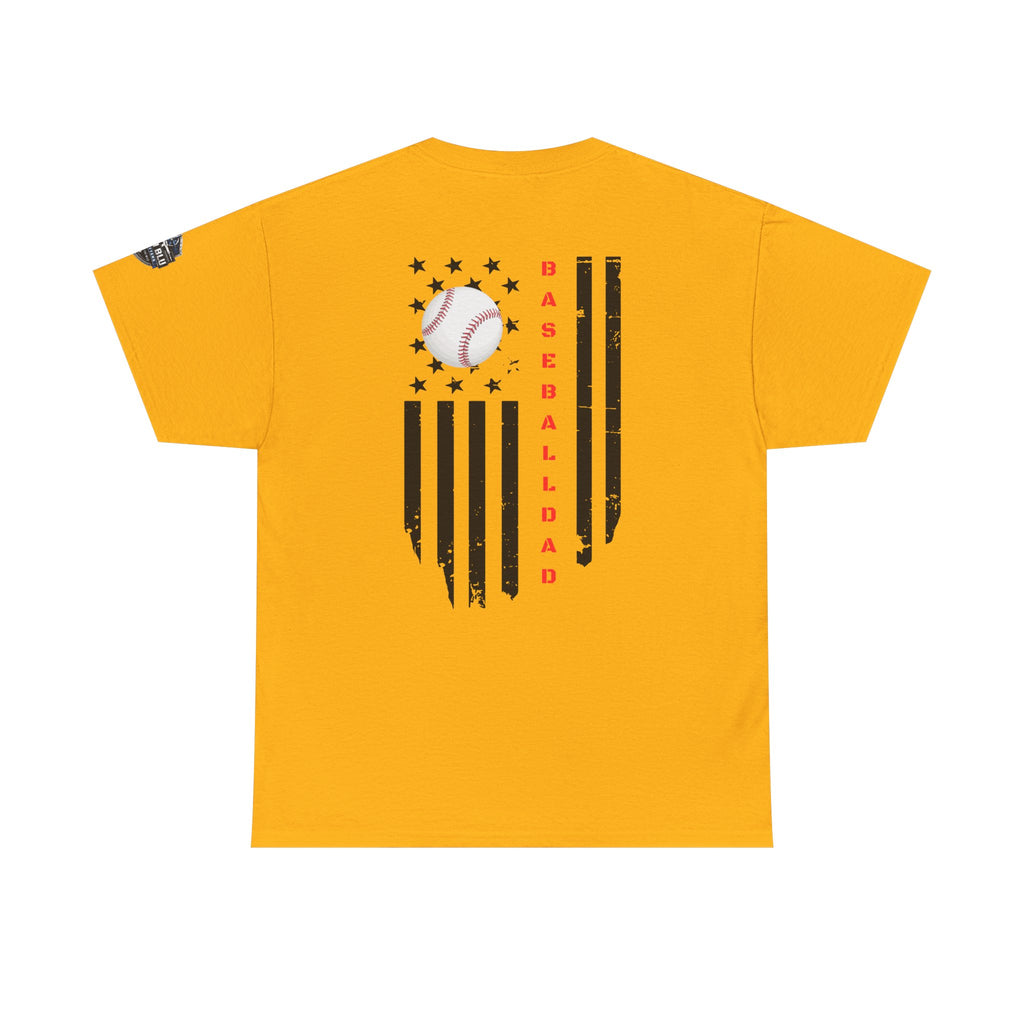 Baseball Dad T-Shirt — Vintage Flag Baseball Tee