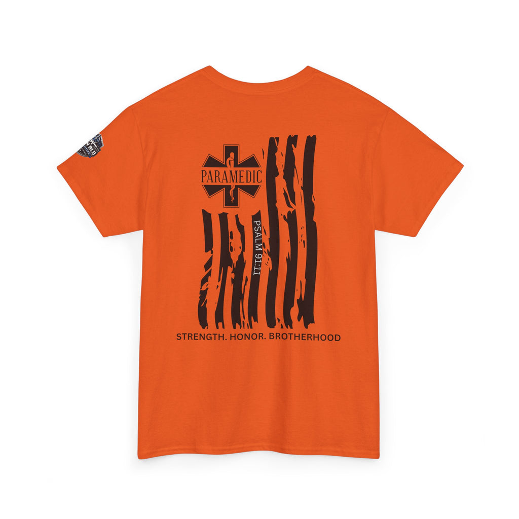 Paramedic Flag T-Shirt — Strength Honor Brotherhood Tee