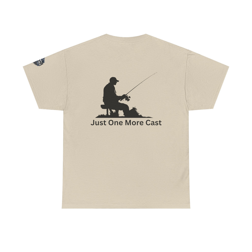 Fishing T-Shirt — "Just One More Cast" Silhouette Tee