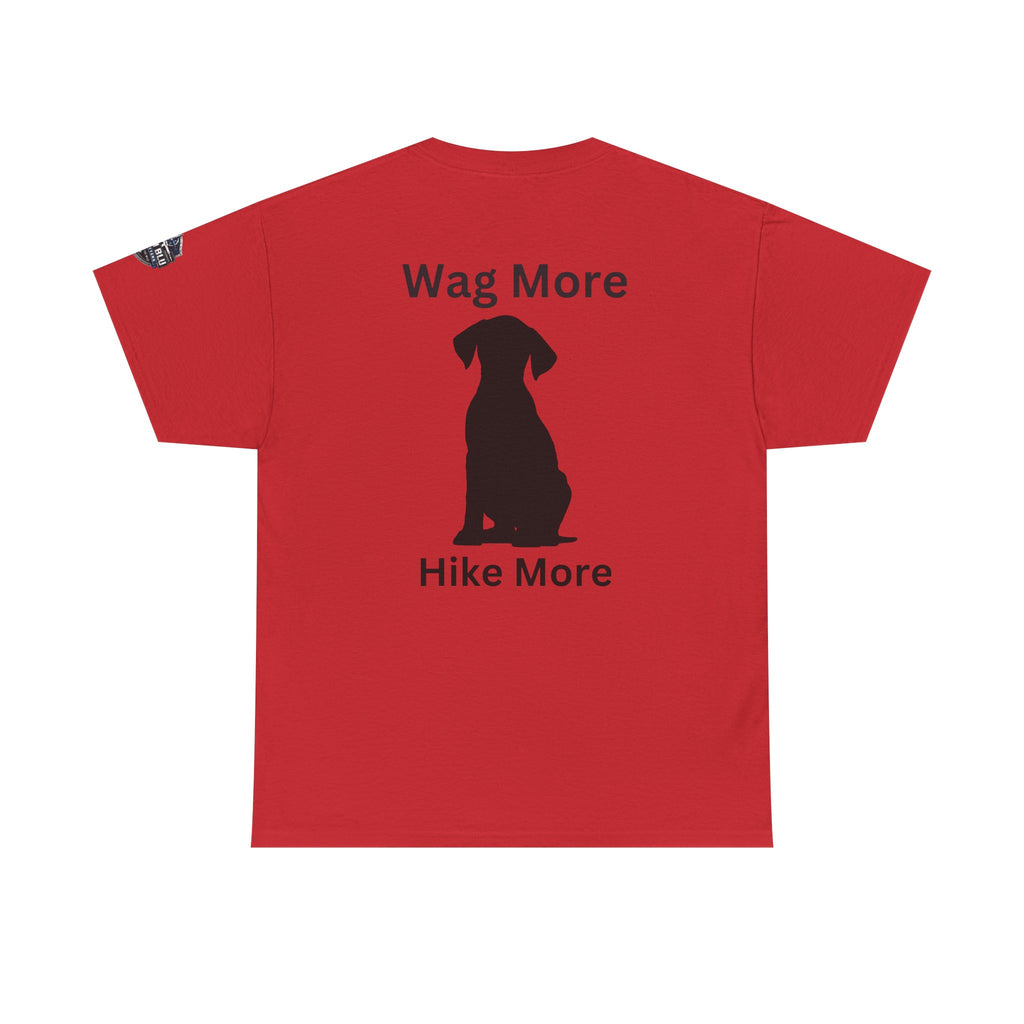 Dog Lover Tee — "Wag More" Black Cotton T‑Shirt