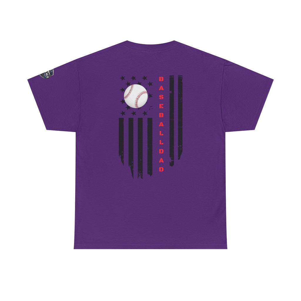 Baseball Dad T-Shirt — Vintage Flag Baseball Tee