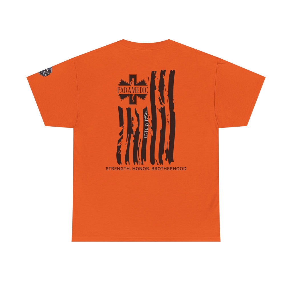 Paramedic Flag T-Shirt — Strength Honor Brotherhood Tee