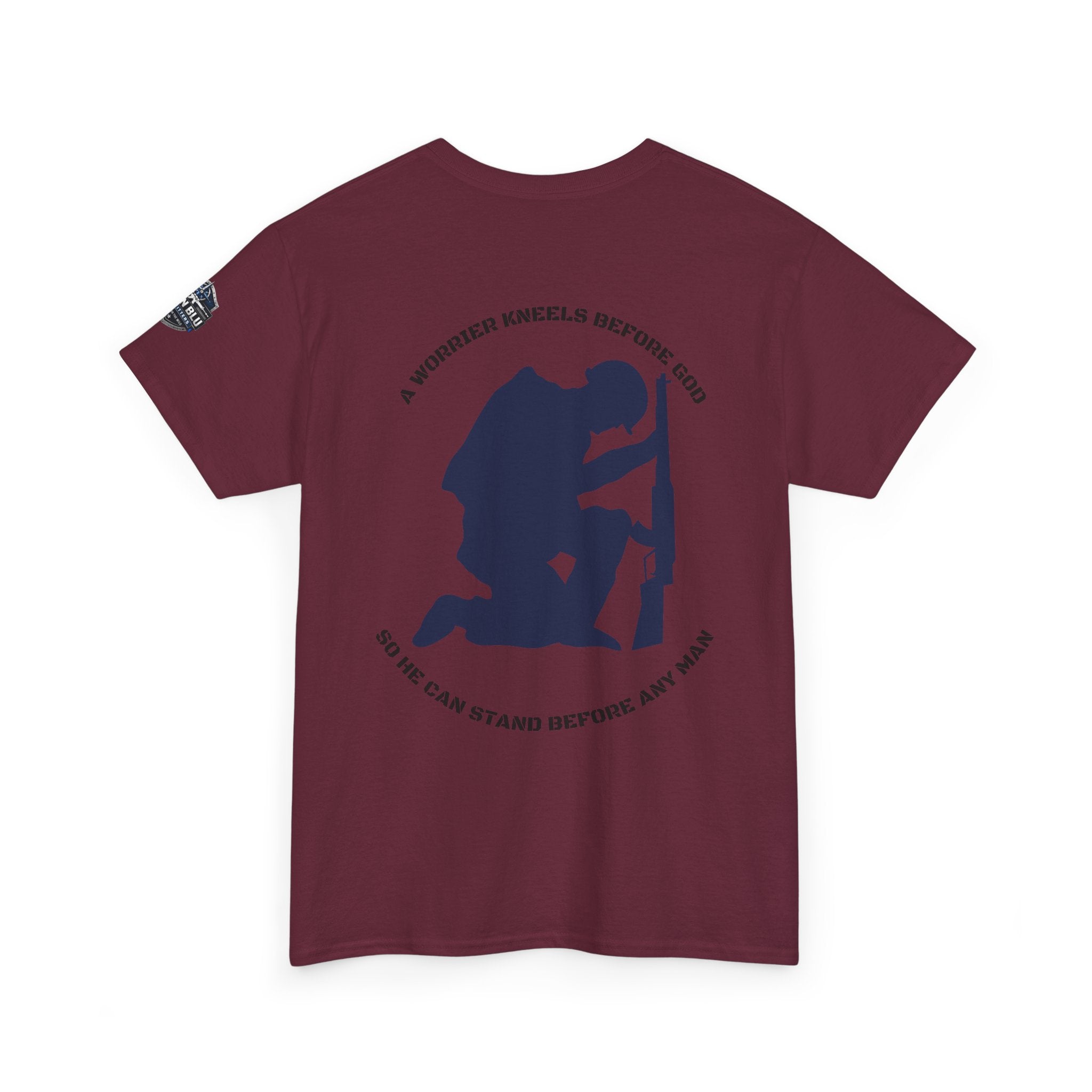Kneel Before God T-Shirt — Faith-Based Military Tribute Tee