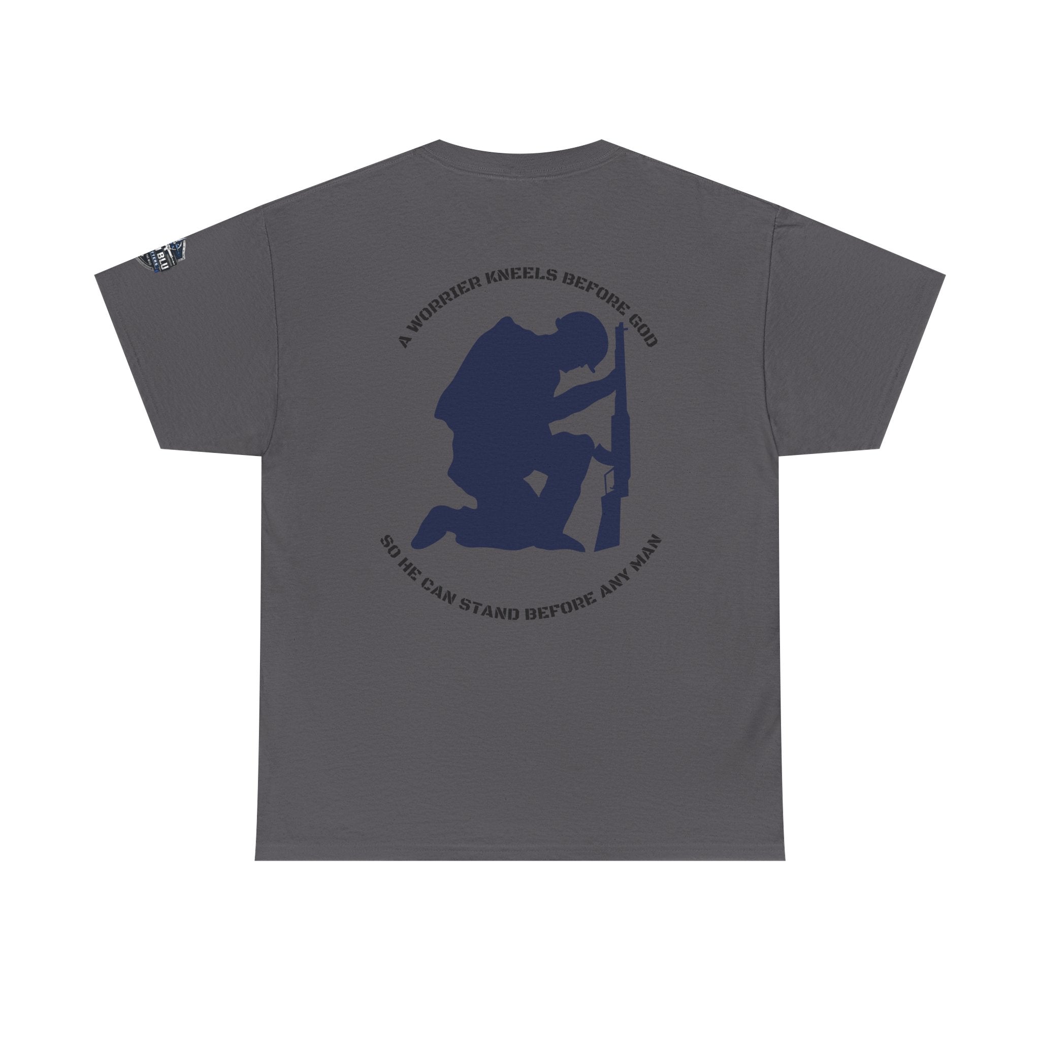 Kneel Before God T-Shirt — Faith-Based Military Tribute Tee
