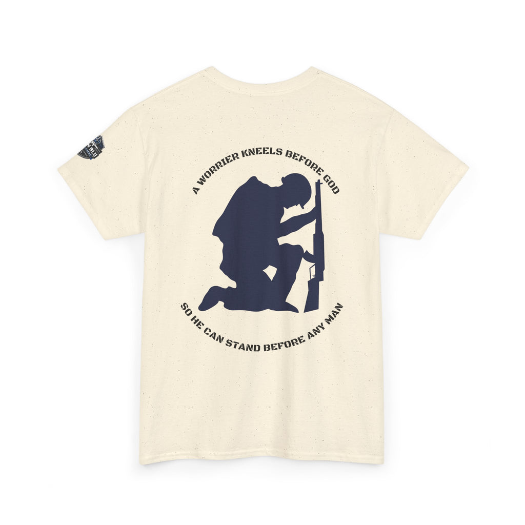 Kneel Before God T-Shirt — Faith-Based Military Tribute Tee