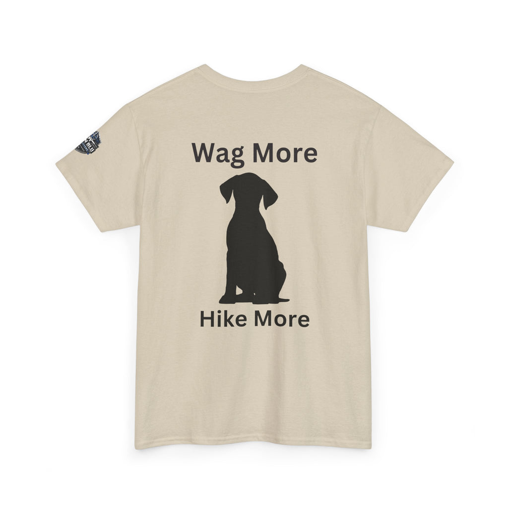Dog Lover Tee — "Wag More" Black Cotton T‑Shirt