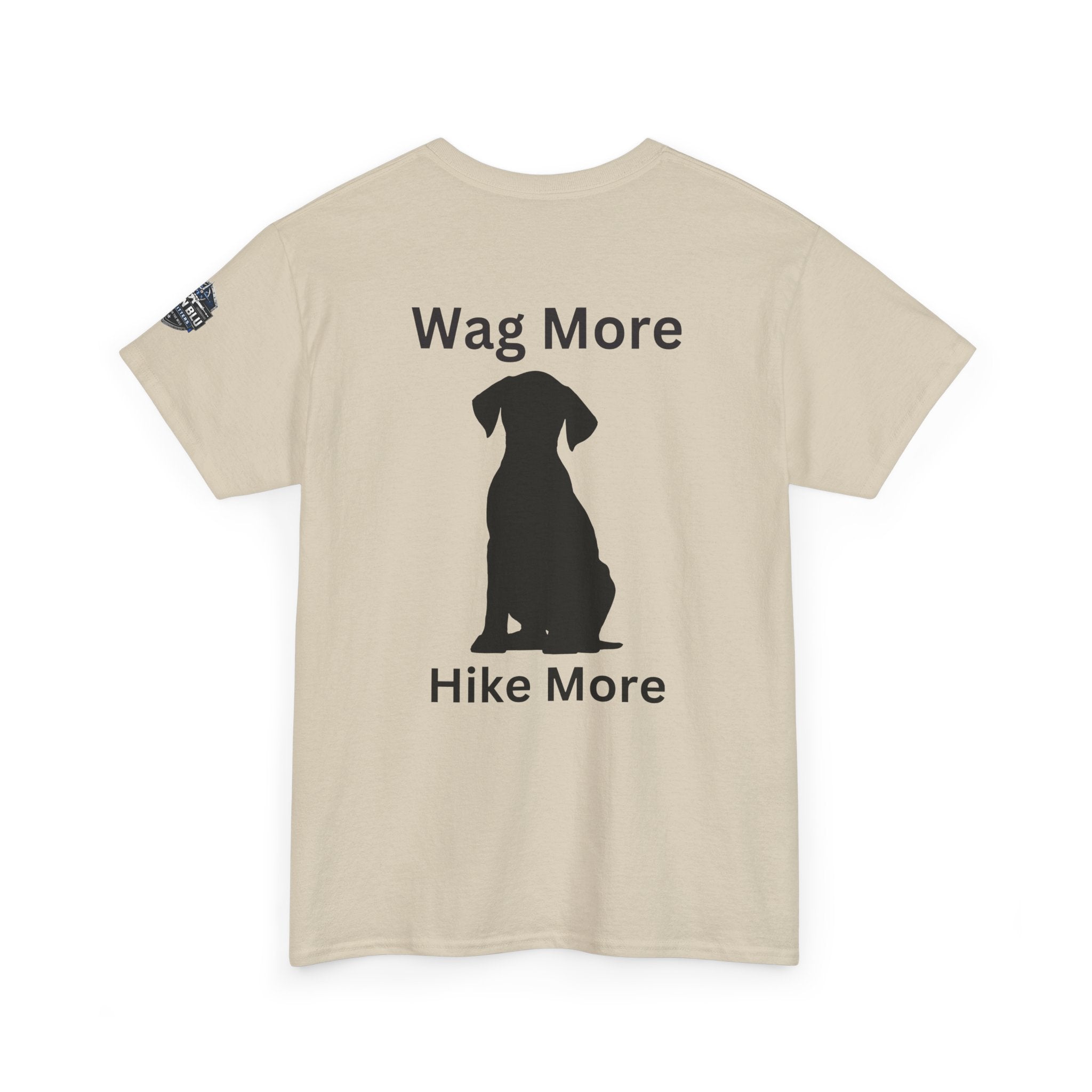 Dog Lover Tee — "Wag More" Black Cotton T‑Shirt