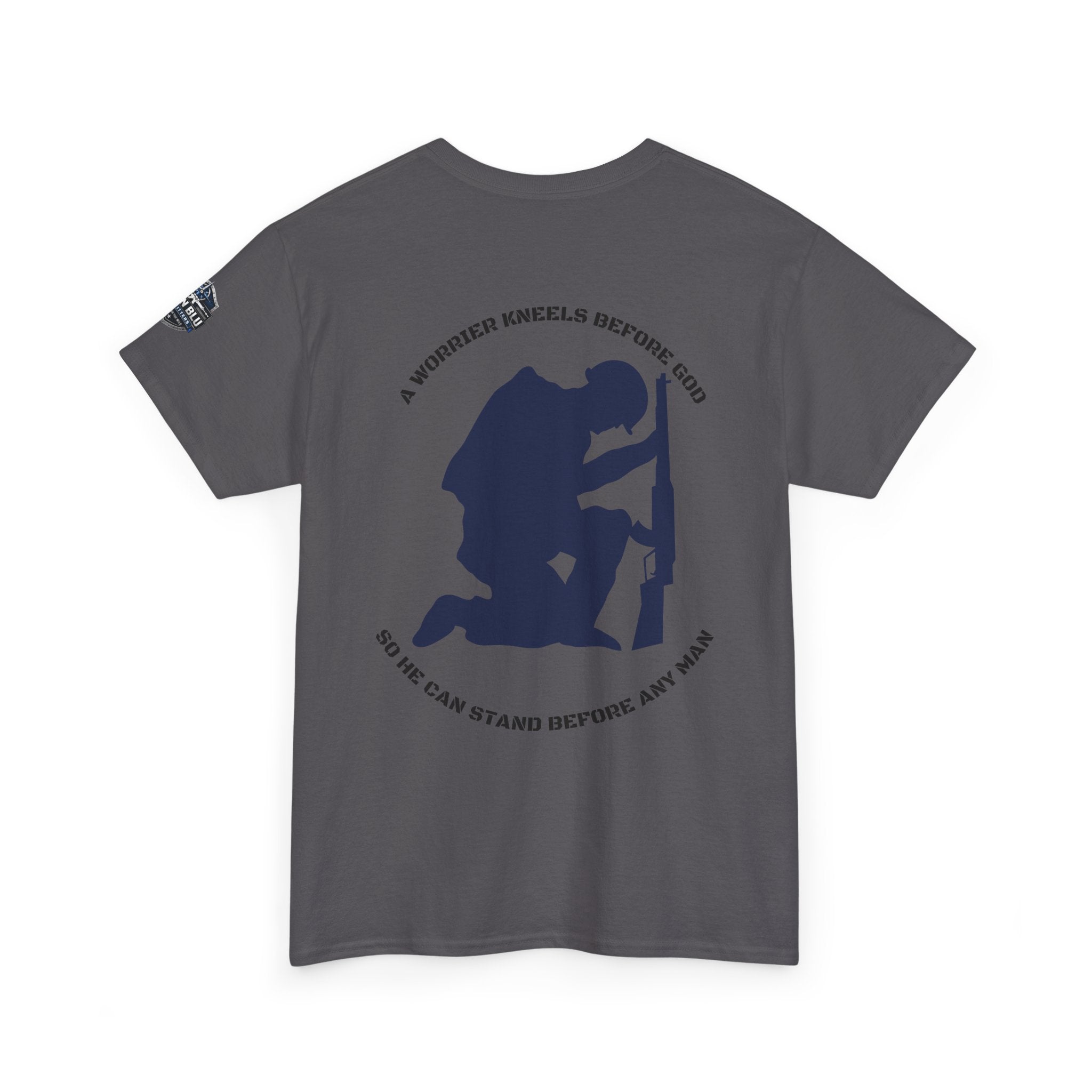 Kneel Before God T-Shirt — Faith-Based Military Tribute Tee