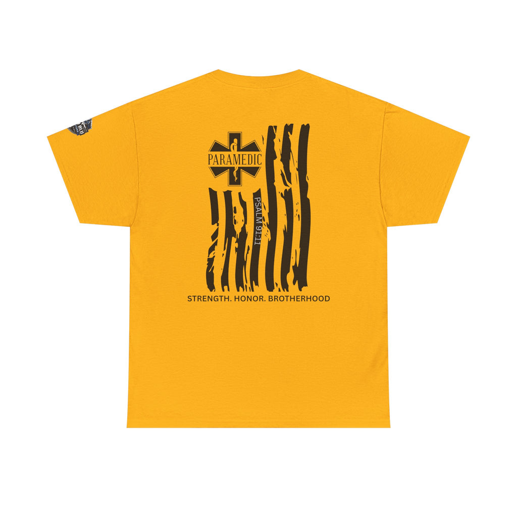 Paramedic Flag T-Shirt — Strength Honor Brotherhood Tee