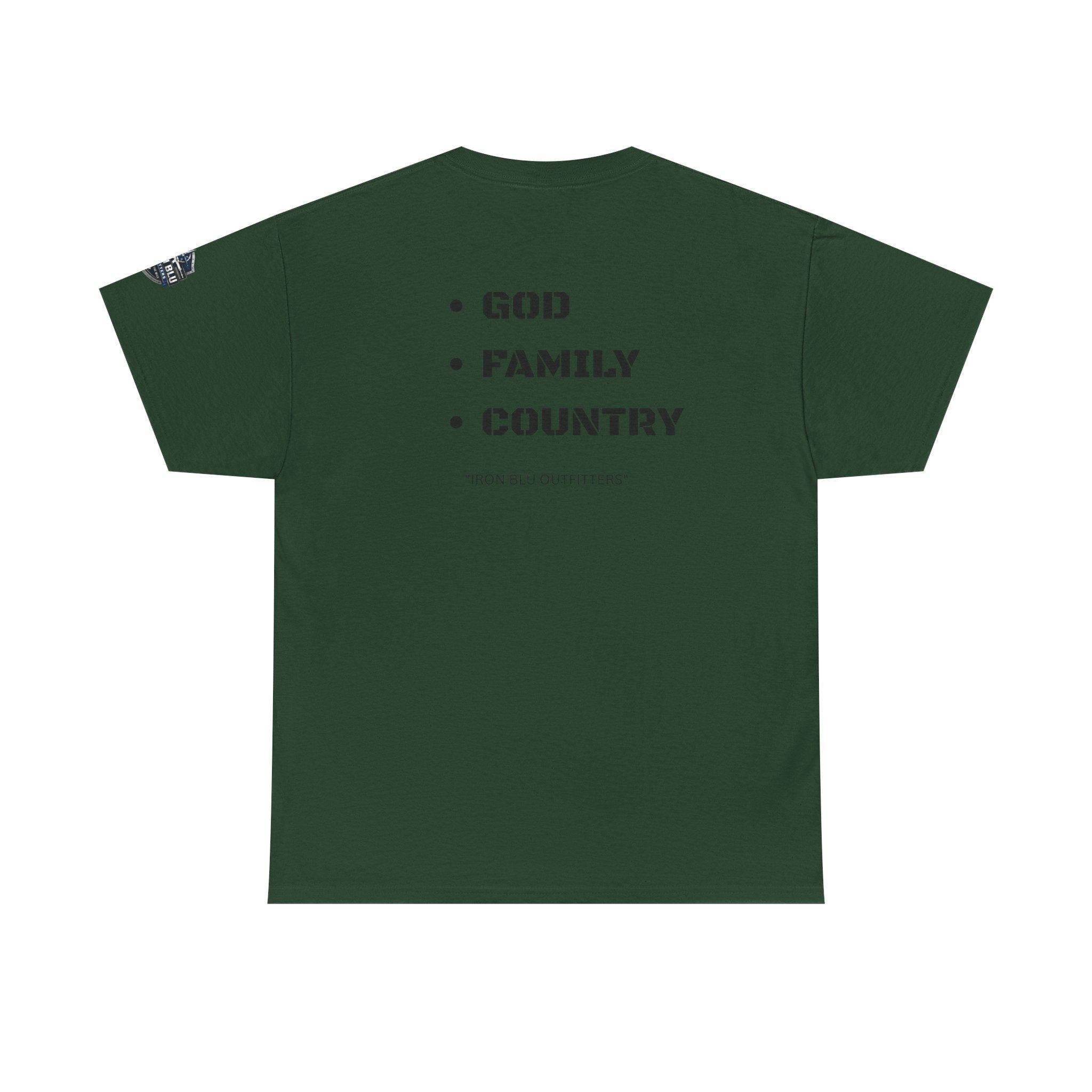 God Family Country Tee — Patriotic Faith-Based Cotton T-Shirt