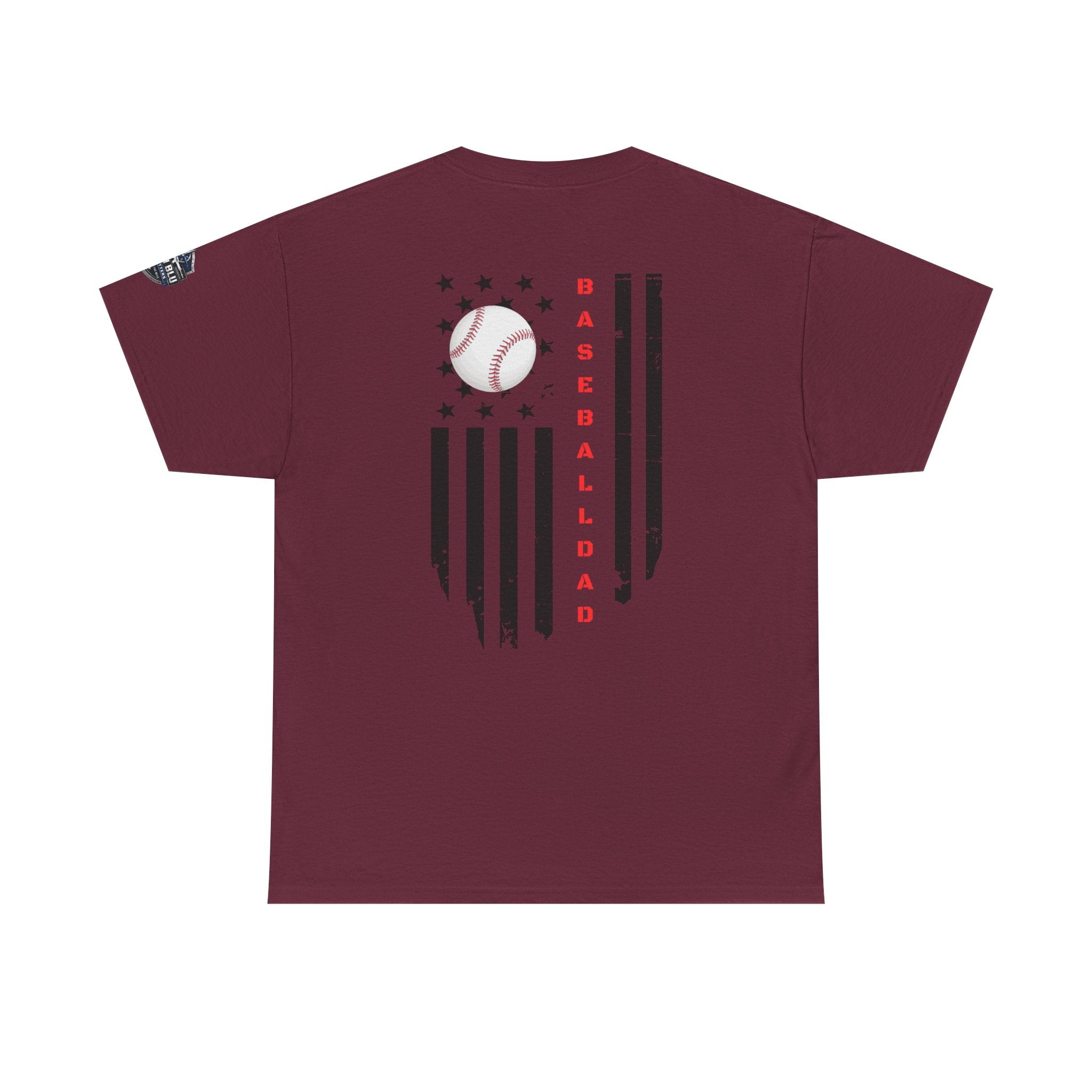 Baseball Dad T-Shirt — Vintage Flag Baseball Tee