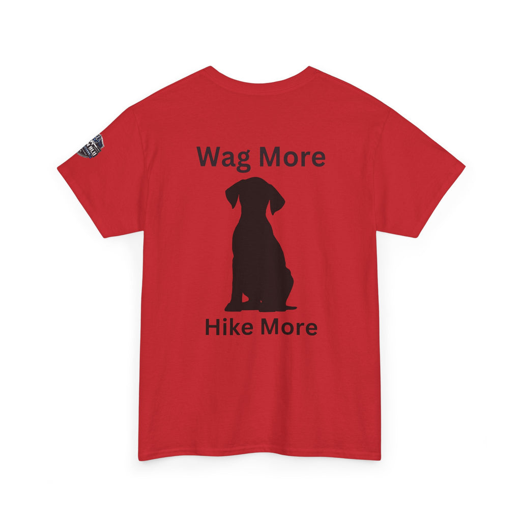 Dog Lover Tee — "Wag More" Black Cotton T‑Shirt