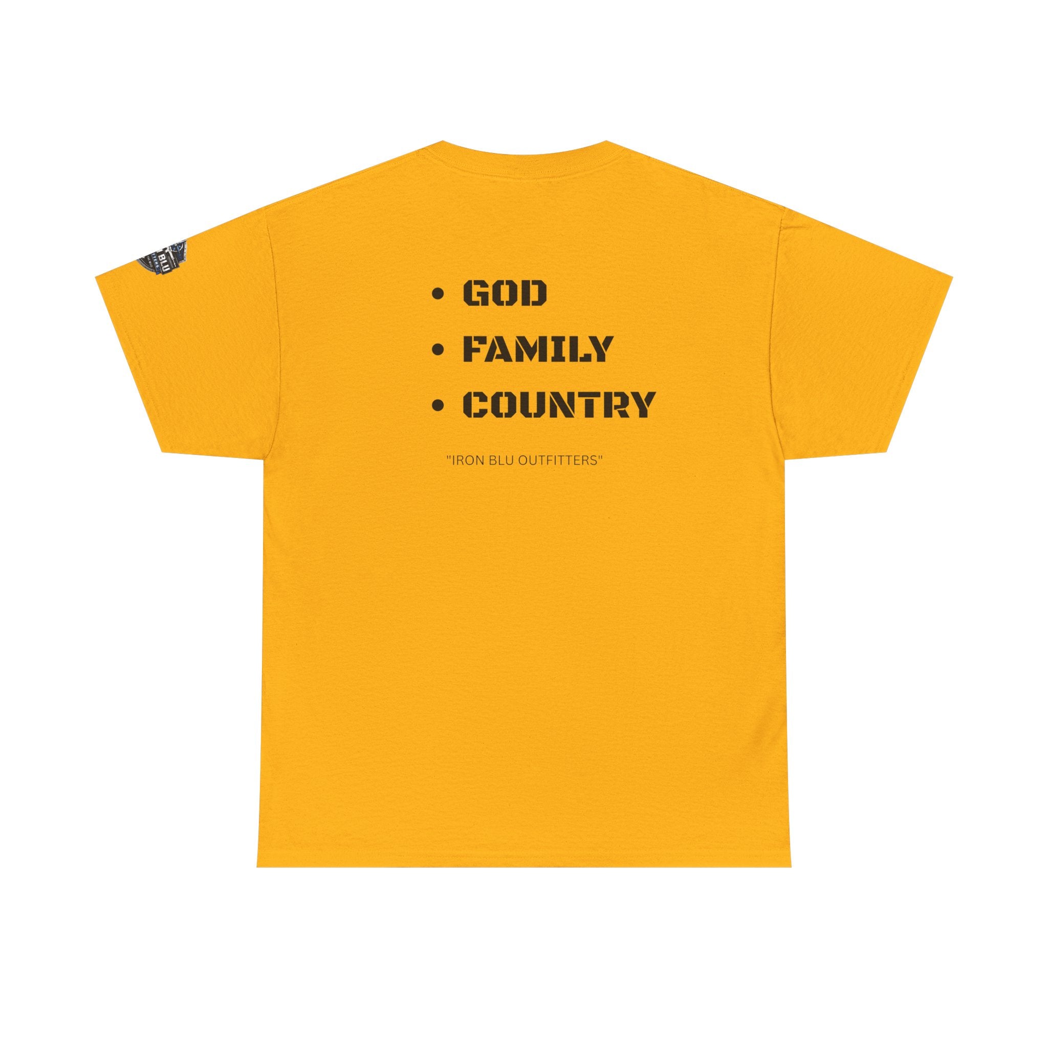 God Family Country Tee — Patriotic Faith-Based Cotton T-Shirt