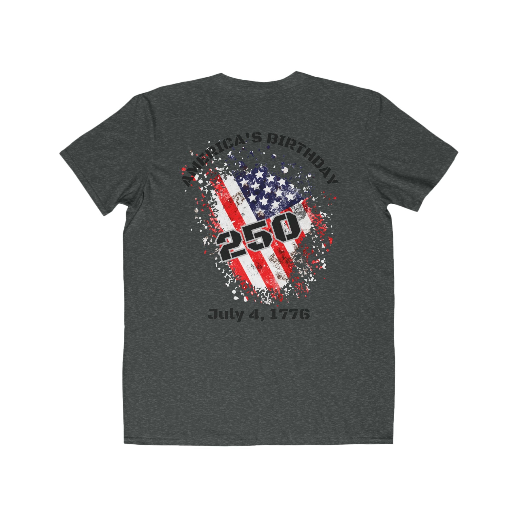 Fourth of July 250th Anniversary Tee - "America's Birthday" Patriotic Men's T-Shirt