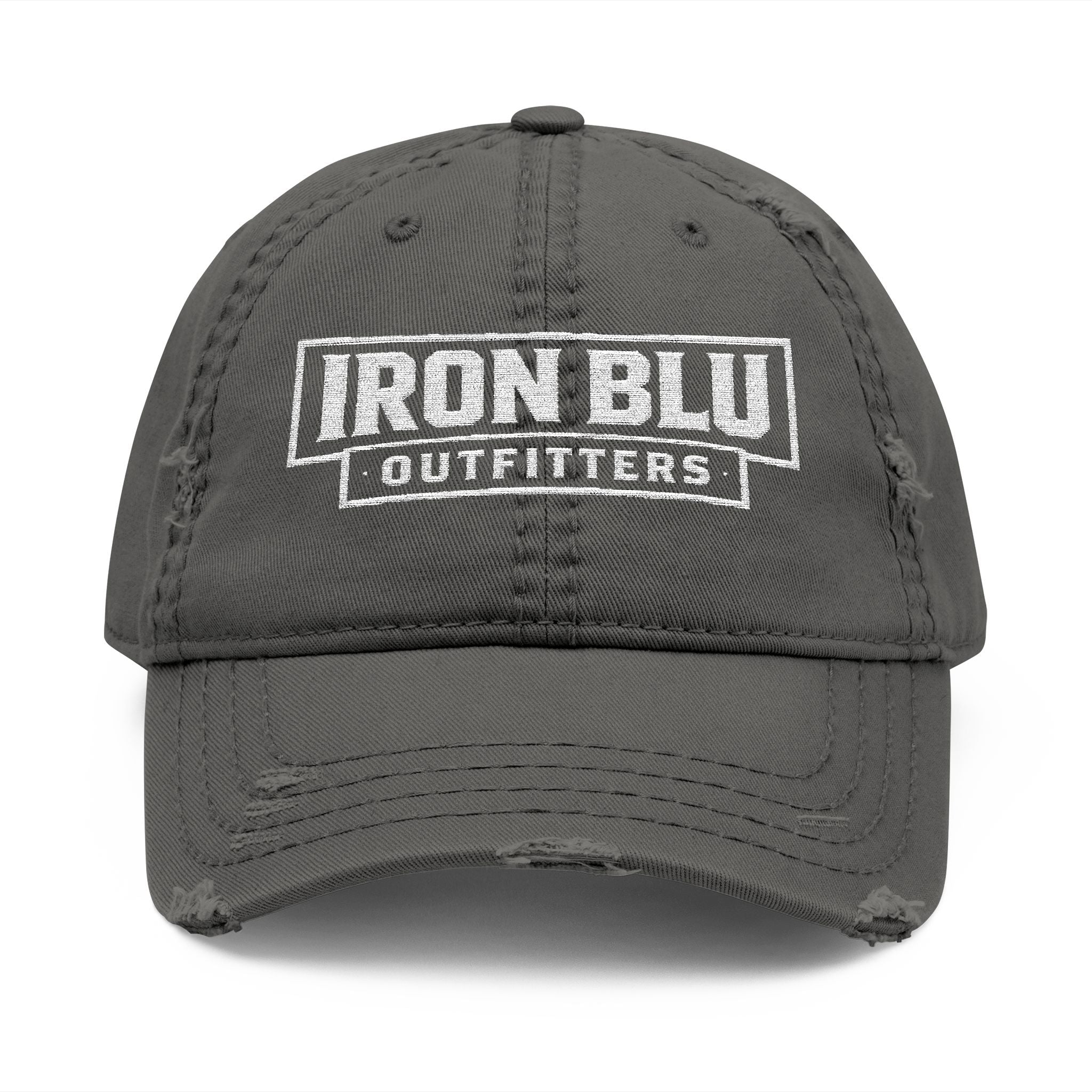Iron Blu Outfitters Distressed Embroidered Dad Hat