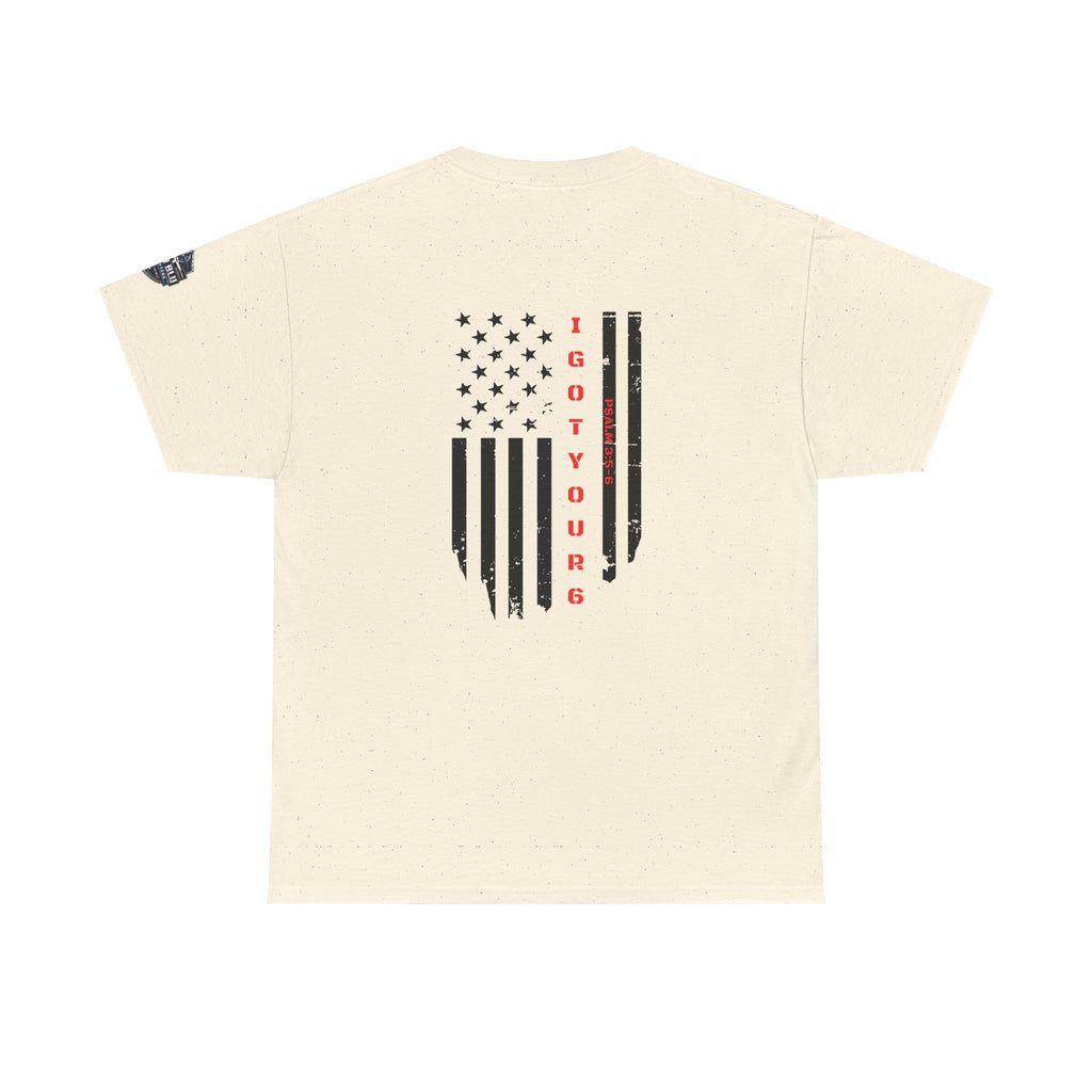 American Flag Tee — "I Got Your 6" Military Support T-Shirt