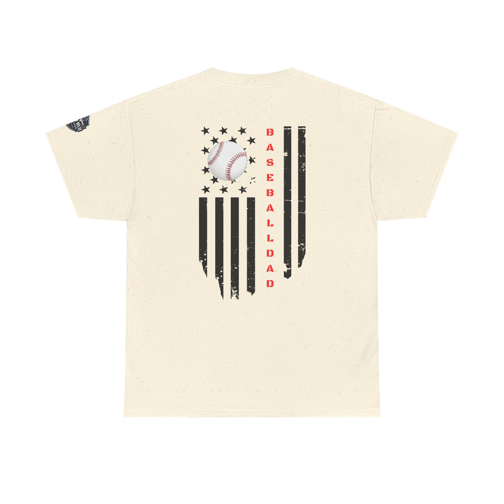 Baseball Dad T-Shirt — Vintage Flag Baseball Tee